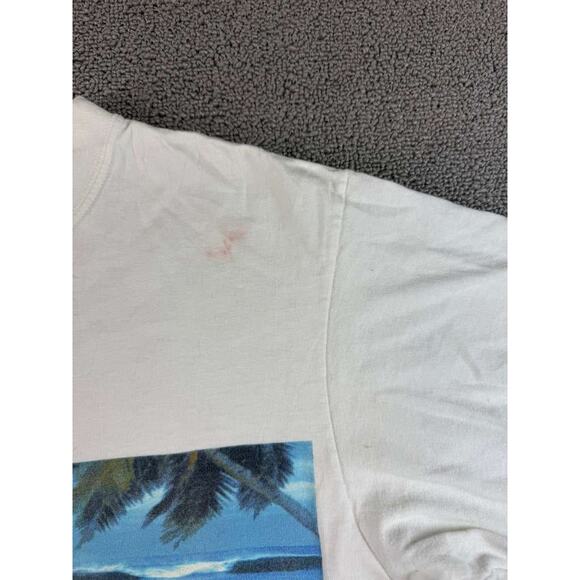 The Disney Store Small White Mickey Mouse Paradise Found Beach T Shirt - Picture 6 of 12